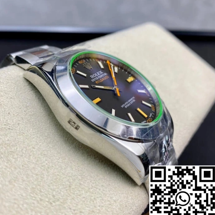 116400GV Black Factory Rolex Milgauss AR Dial 0721